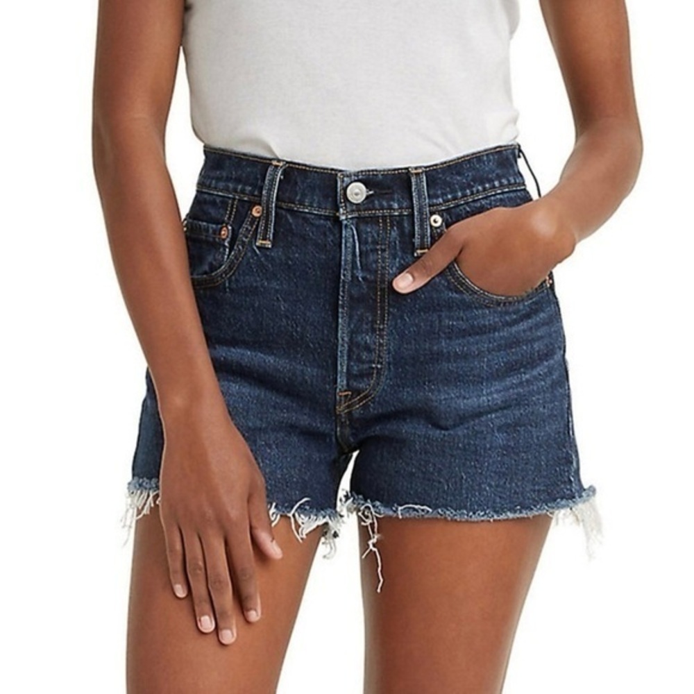 Levi’s High Rise Cut-Off Denim Shorts Size 26